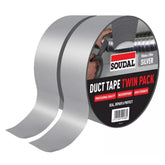 Soudal Duct Tape Silver Twinpack - 50mm x 50m